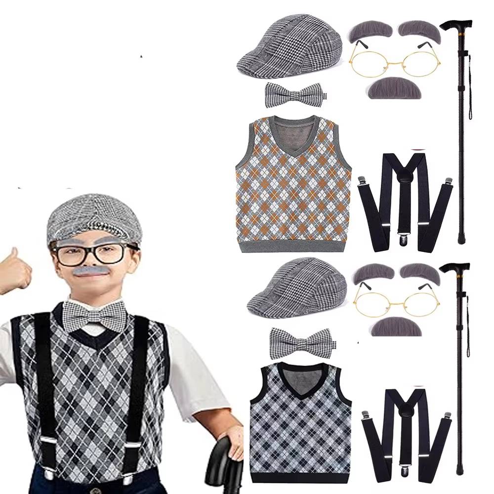 Men Accessories For Neck - Boys 100 Days of School Grandpa