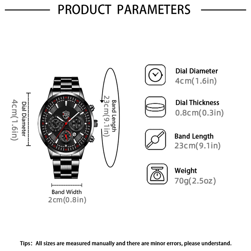 Fashion Mens Watches Set Luxur - огляд і ціна Men Accessories For Wrist