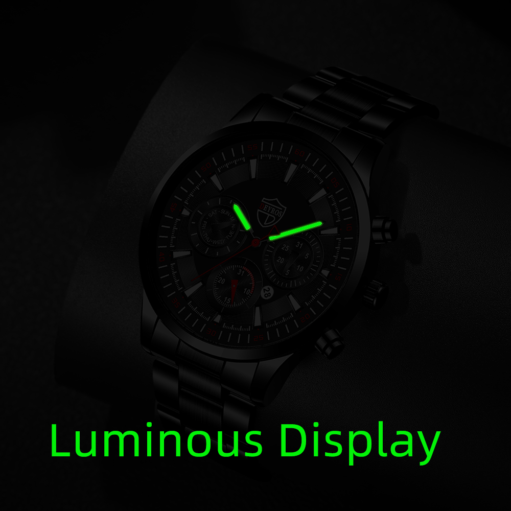 Fashion Mens Watches Set Luxur - огляд і ціна Men Accessories For Wrist