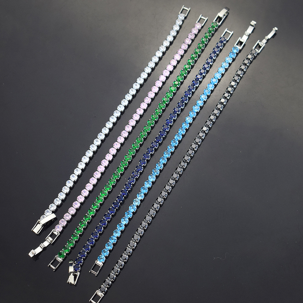 4mm Micro-inlaid Zircon Tennis - огляд і ціна Men'S Accessories Jewelry Bracelet