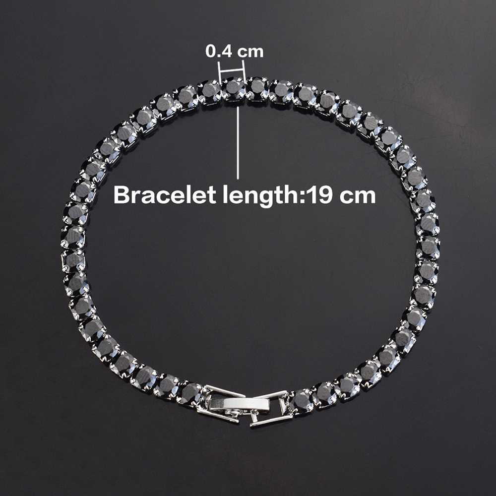 4mm Micro-inlaid Zircon Tennis - огляд і ціна Men'S Accessories Jewelry Bracelet