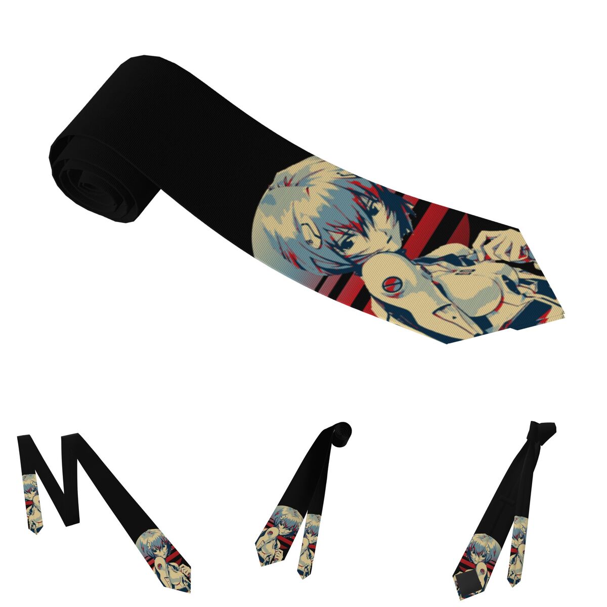 Rei Ayanami Classic Neckties U - огляд і ціна Men Accessories For Neck