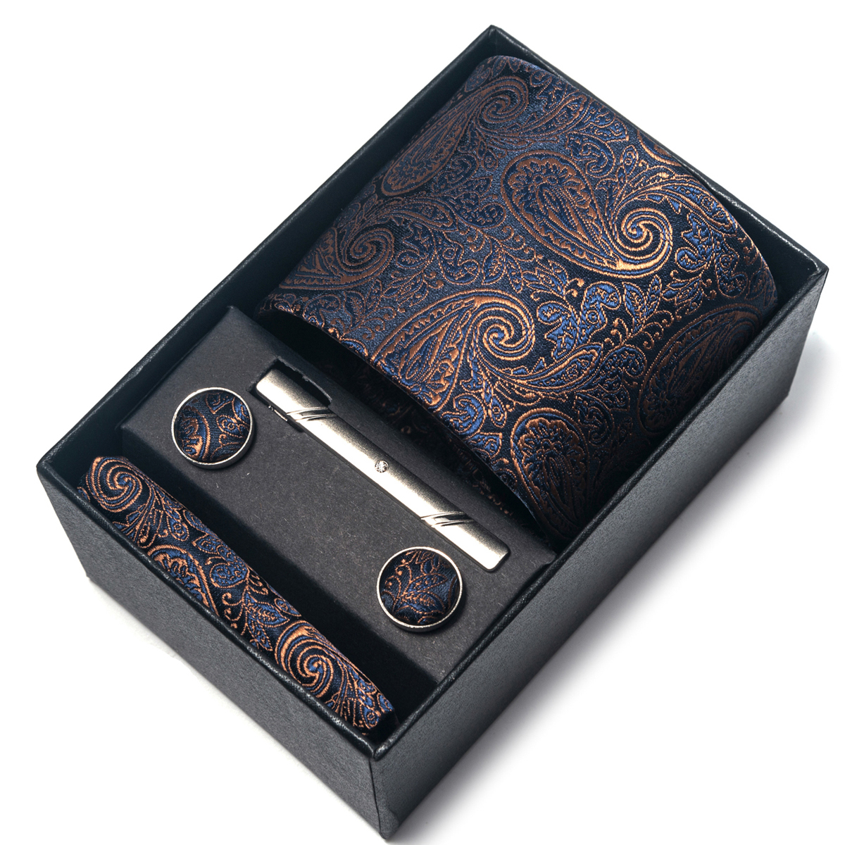 Brand Silk Tie Men Wedding Gif - огляд і ціна Men'S Accessories Gift Set Branded