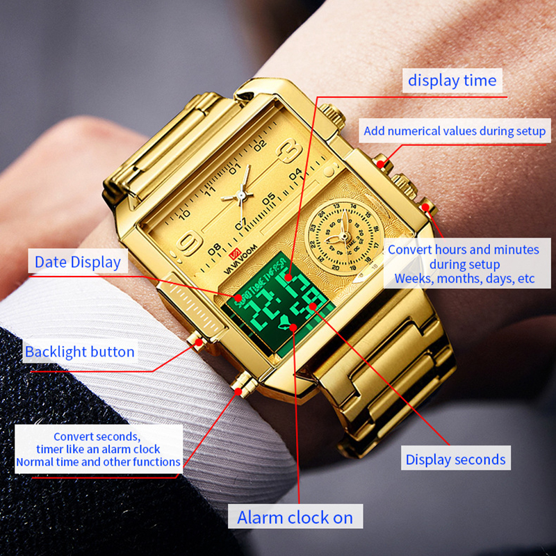 Dual Display Men Sports Watche - огляд і ціна Men Accessories For Wrist