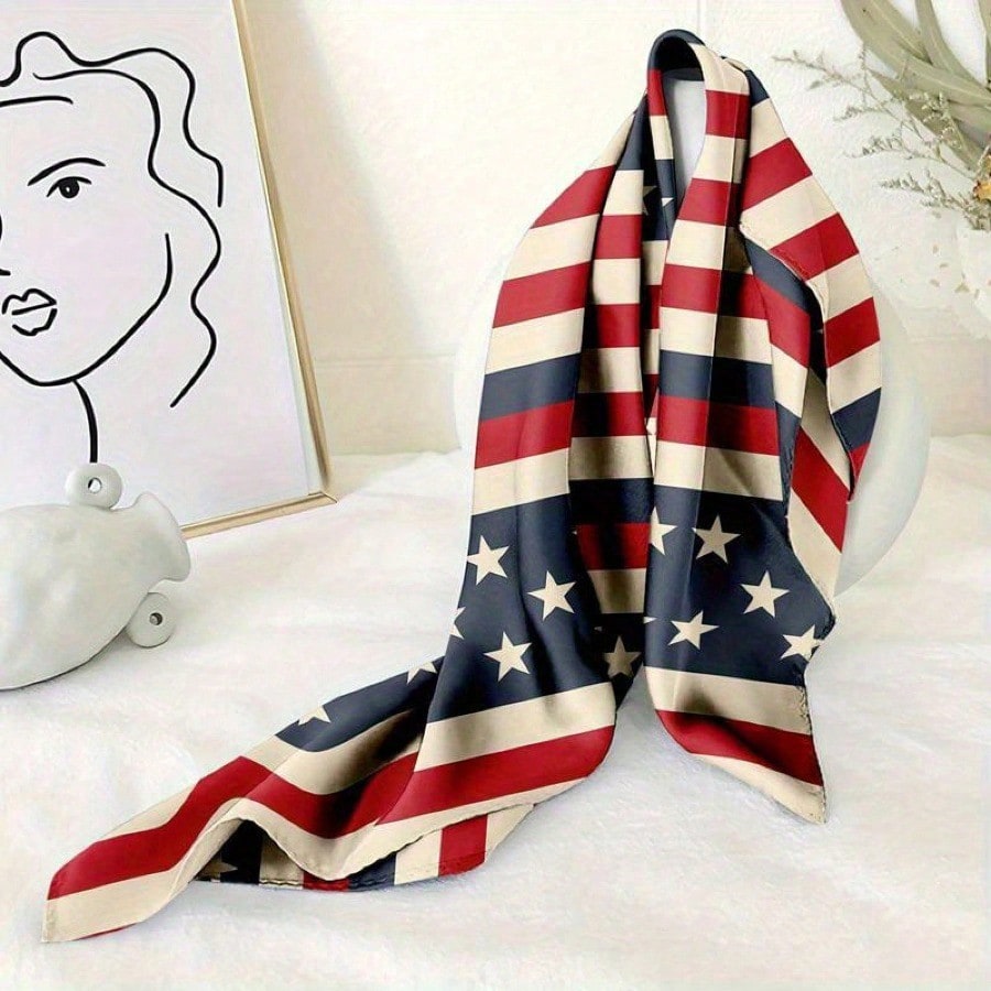 1pc Patriotic Striped Star Hea - огляд і ціна Men Accessories For Neck