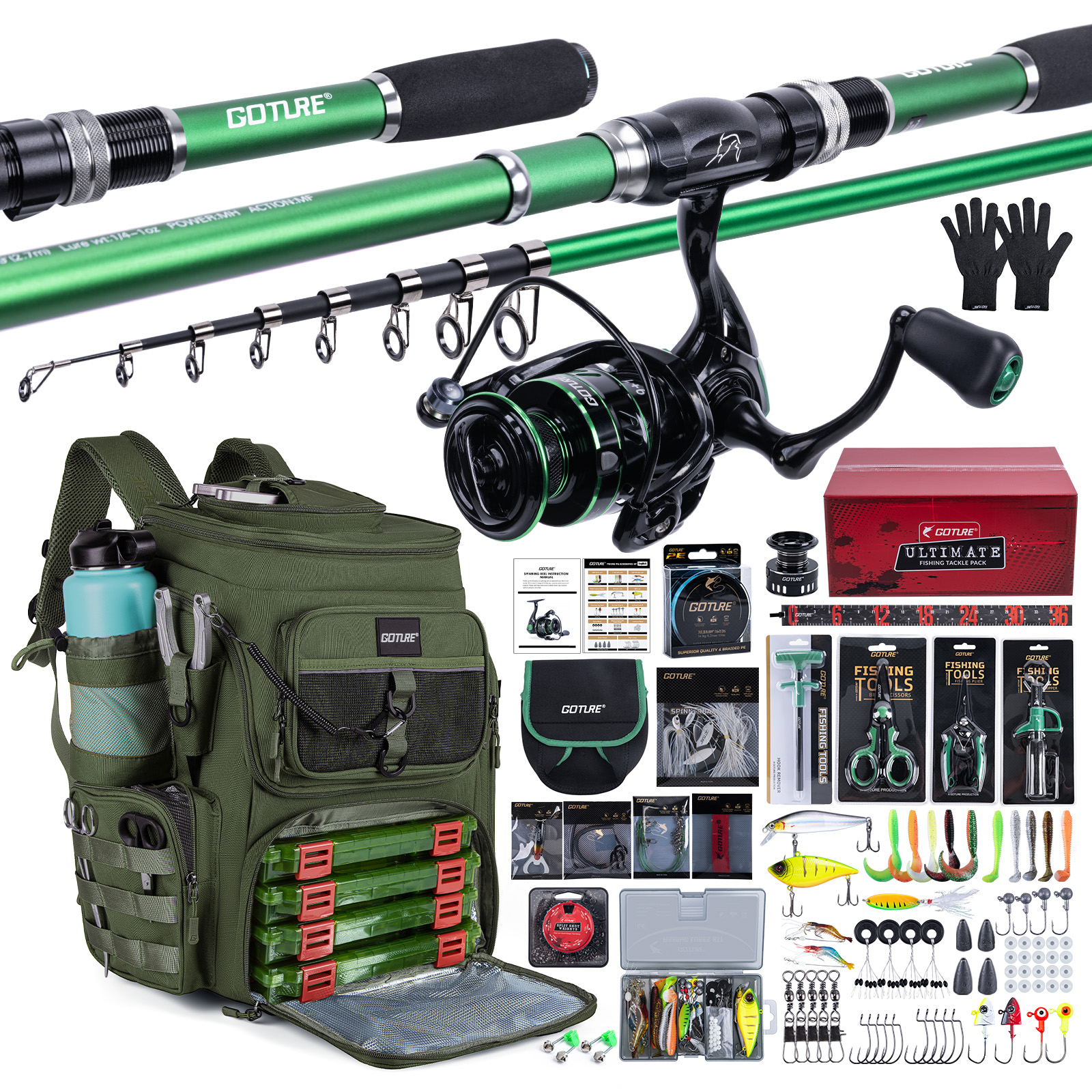 Goture Fishing Rod Backpack Se - огляд і ціна Men Accessories Combo Gift