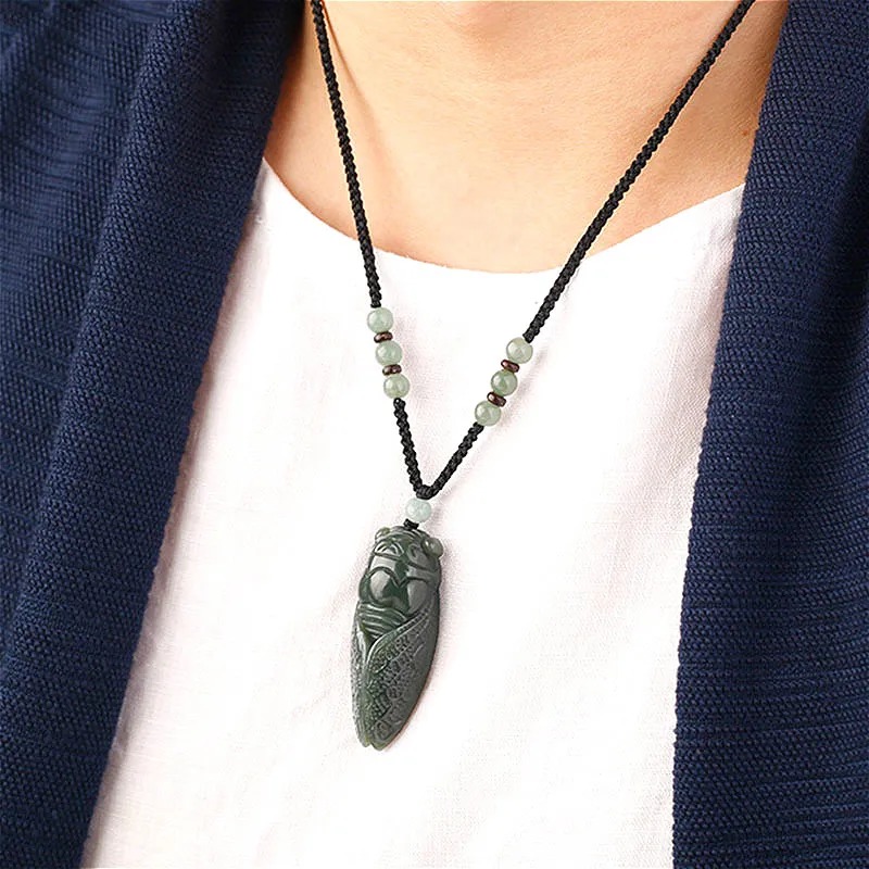 Natural Hetian Jade Cicada Pen - огляд і ціна Men Accessories Hand
