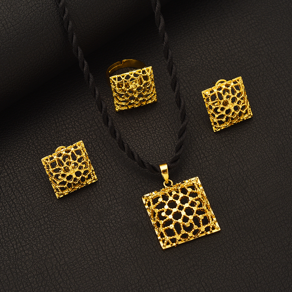 Fashion Square Gold Color Jewe - огляд і ціна Men Accessories In Dubai