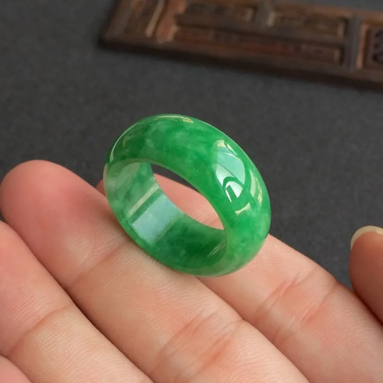 Natural Green Jade Ring Jadeit - огляд і ціна Men Accessories Hand