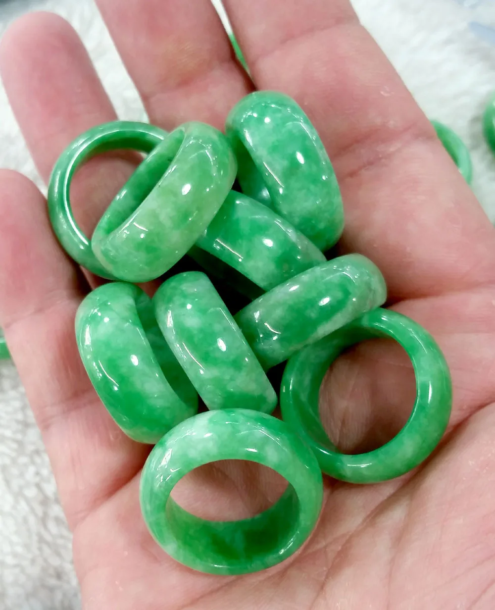 Natural Green Jade Ring Jadeit - огляд і ціна Men Accessories Hand