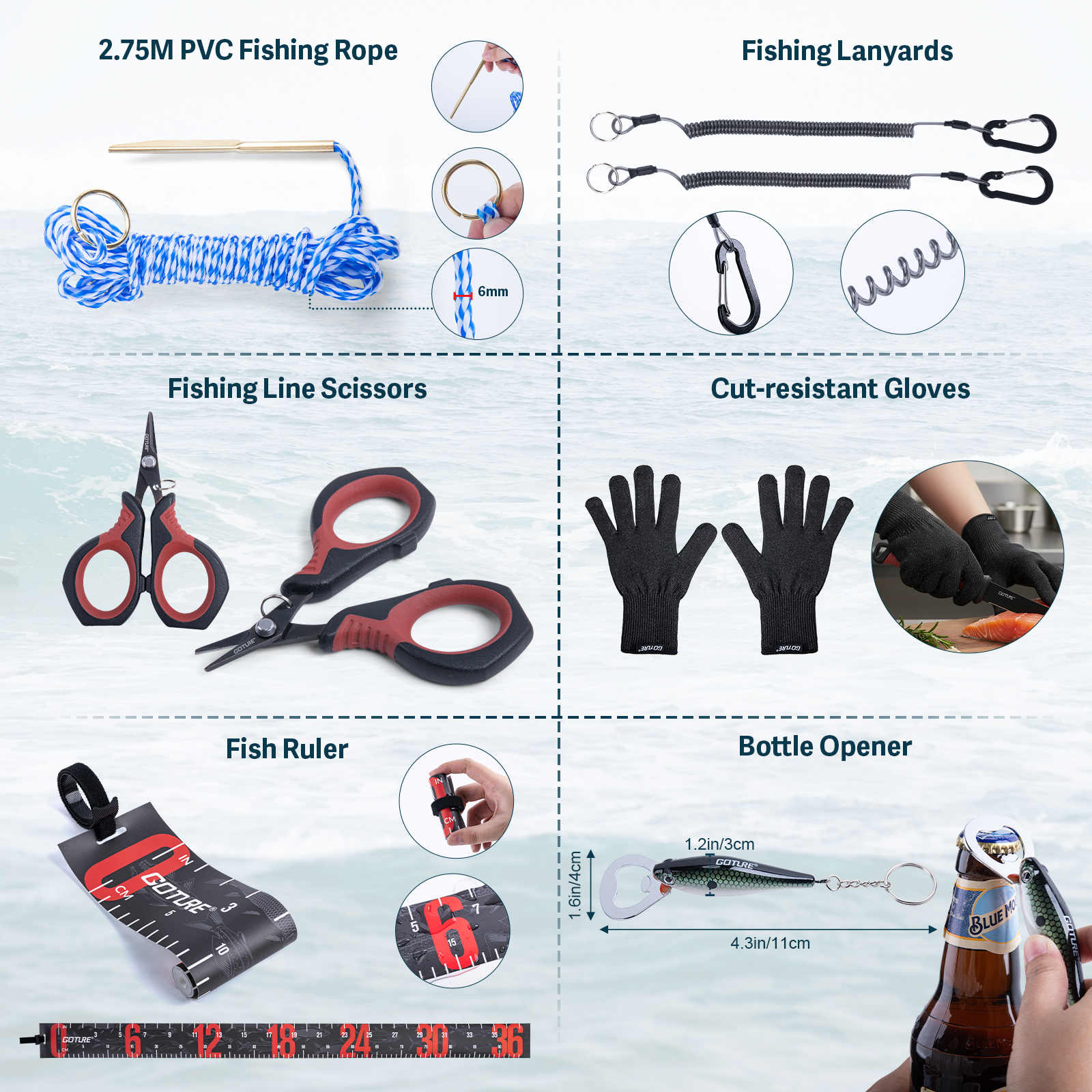 Goture Outdoor Fishing Accesso - огляд і ціна Men Accessories Combo Gift