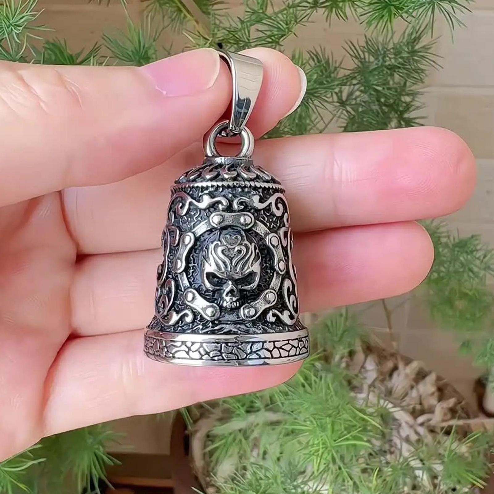 Skull Bell Charm Motorcycle Be - огляд і ціна Men Accessories Hand