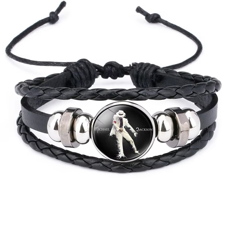 Michael Jackson Time Gem Leath - огляд і ціна Men'S Accessories Jewelry Bracelet