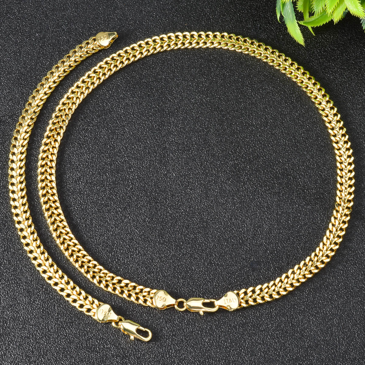 Curb Chain Jewelry Set 14K Gol - огляд і ціна Men Accessories Combo Gift