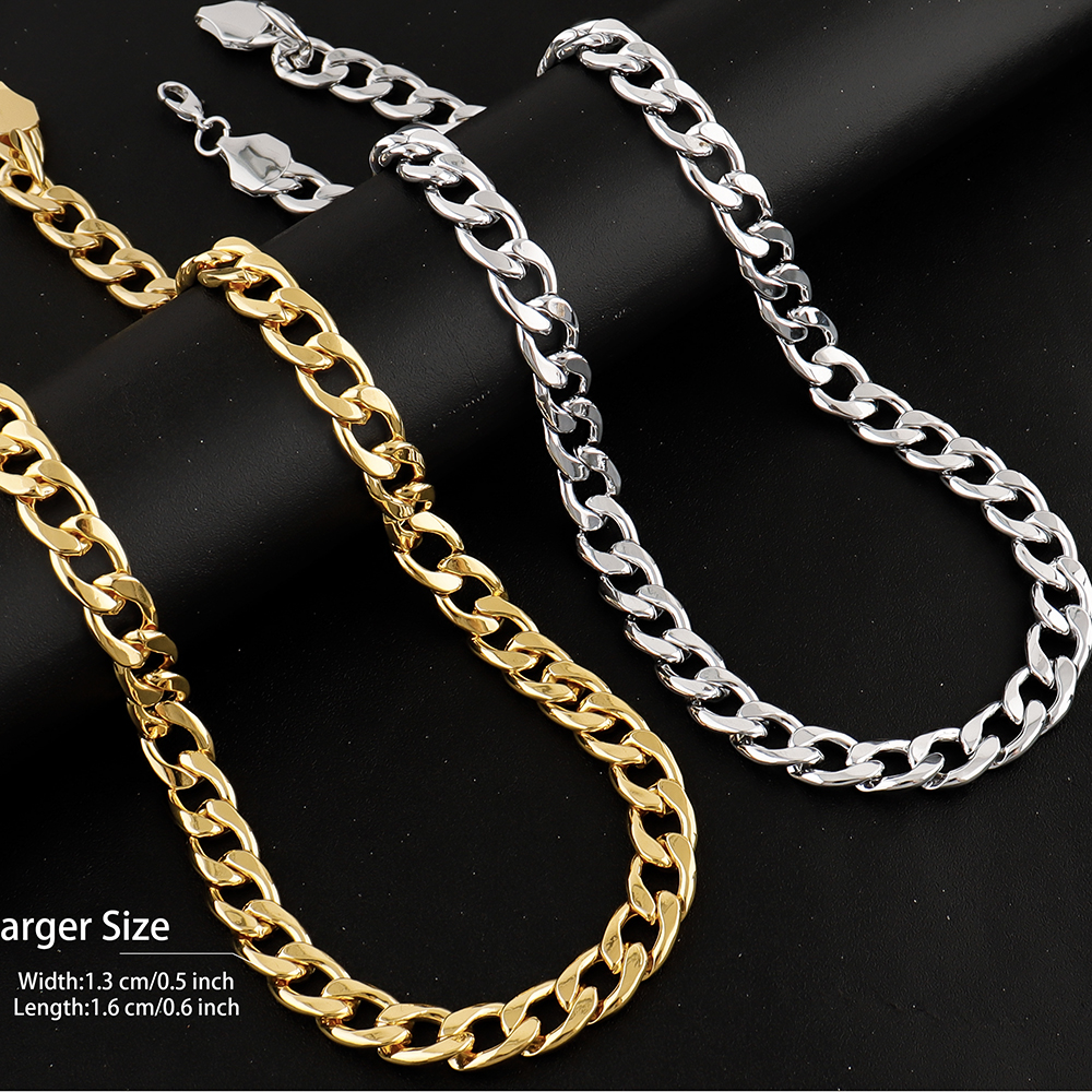 Dubai Cuban Gold Silver Snake  - огляд і ціна Men Accessories In Dubai