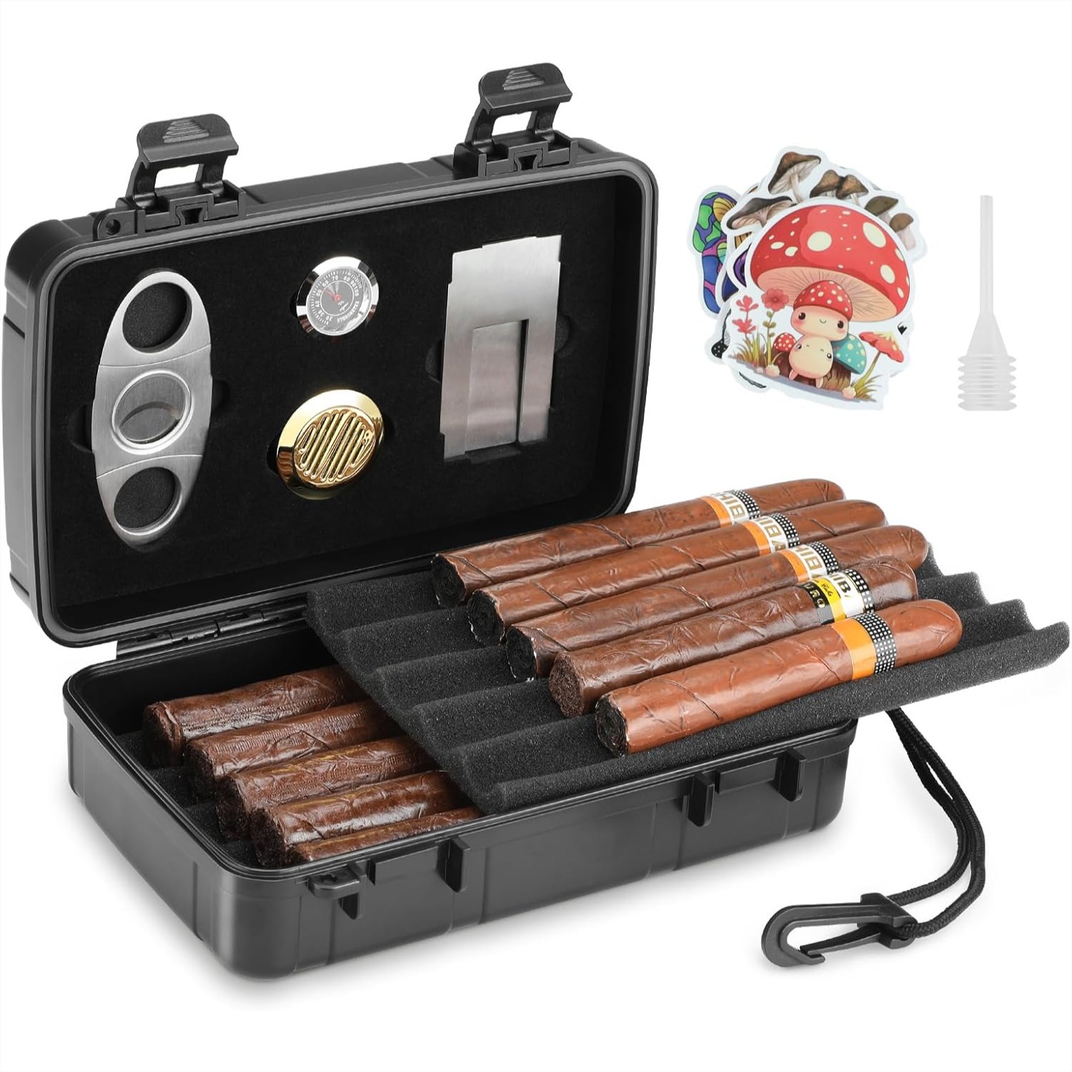 Portable Cigar Humidor Holds 1 - огляд і ціна Men Accessories Usa