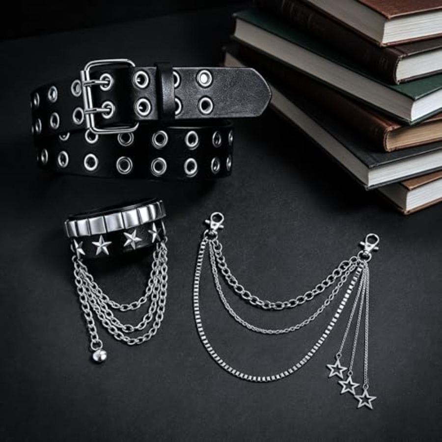 Studded Belt Set for Men Women - огляд і ціна Men'S Accessories Jewelry Bracelet
