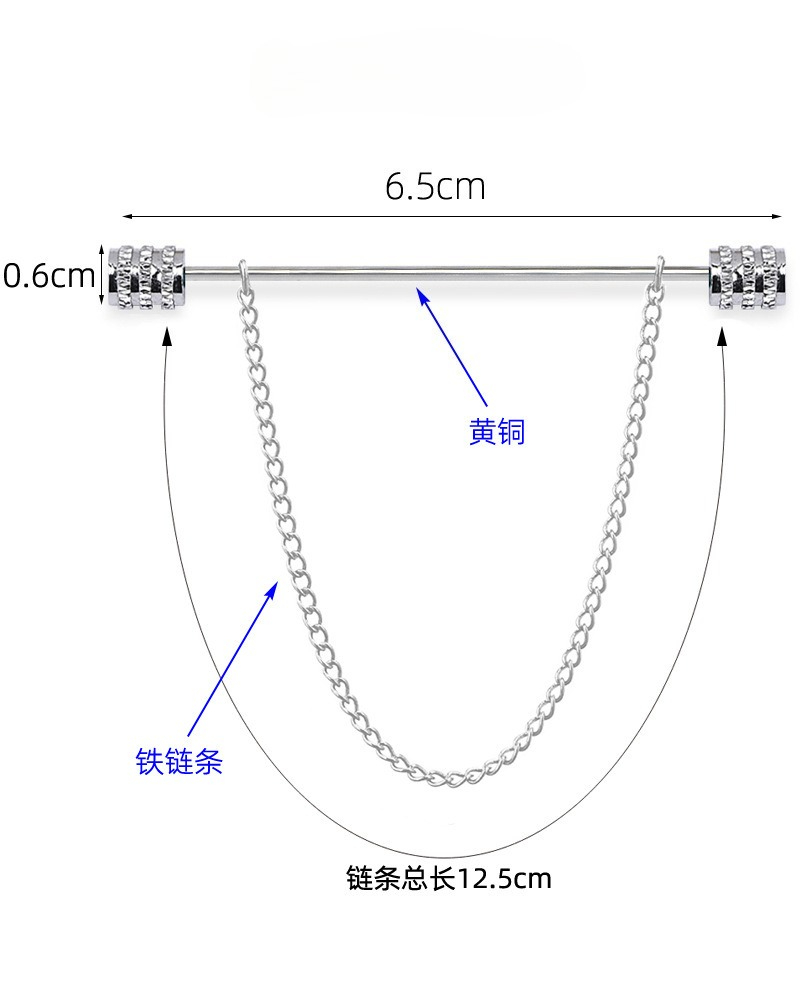 New Men's Brooch for Shirt Sta - огляд і ціна Men Accessories Usa
