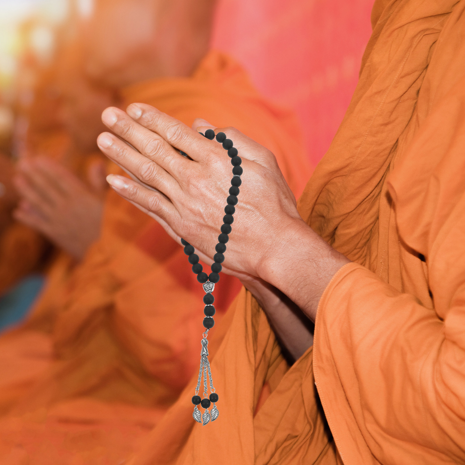 Black Glass Prayer Beads Rosar - огляд і ціна Men Accessories Hand